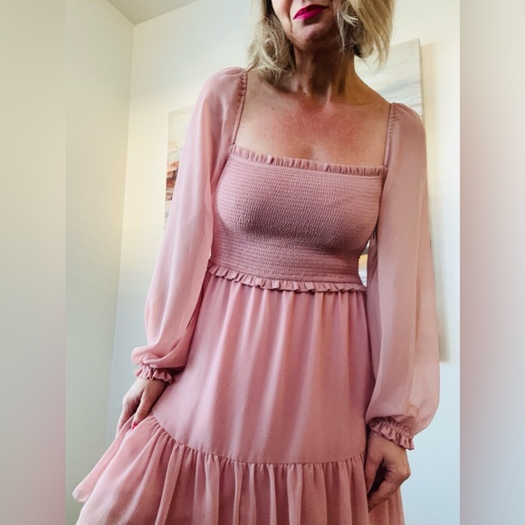 Aritzia Dresses & Skirts - ARITZIA Wilfred Tempest Dress in Poetic Pink SMALL